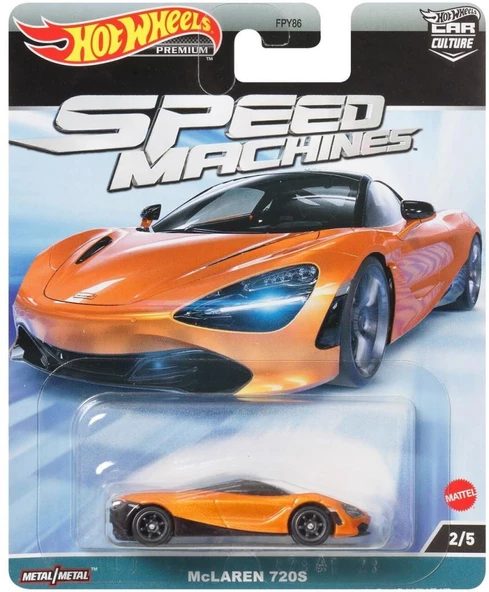 Hot Wheels Premium Speed Machines Mclaren 720S HKC43 FPY86 ürün görseli 1