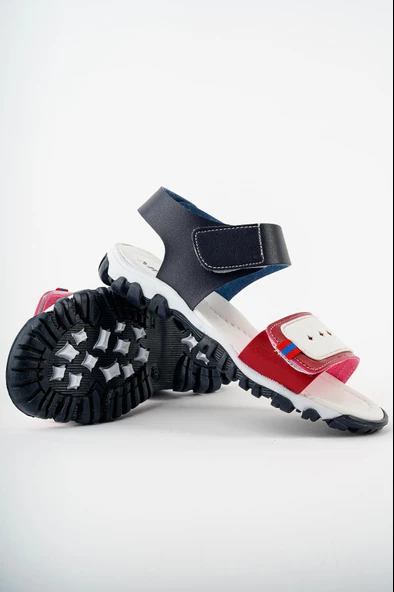 Muggo MİCKEY Garantili Günlük Ortopedik Hafif Taban Tek Bant Cırtlı Unisex Çocuk Sandalet - 3