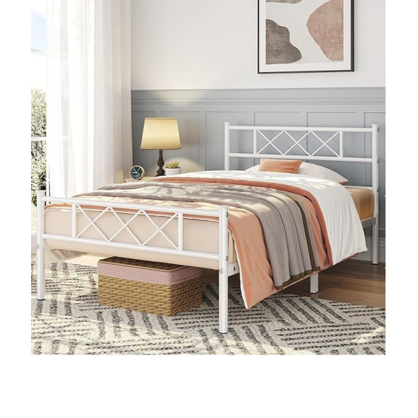 HFT HOME Metal Karyola, Çınar Metal Karyola , Ölçü ve Renk Seçenekli 21 140x190 BEYAZ - 3