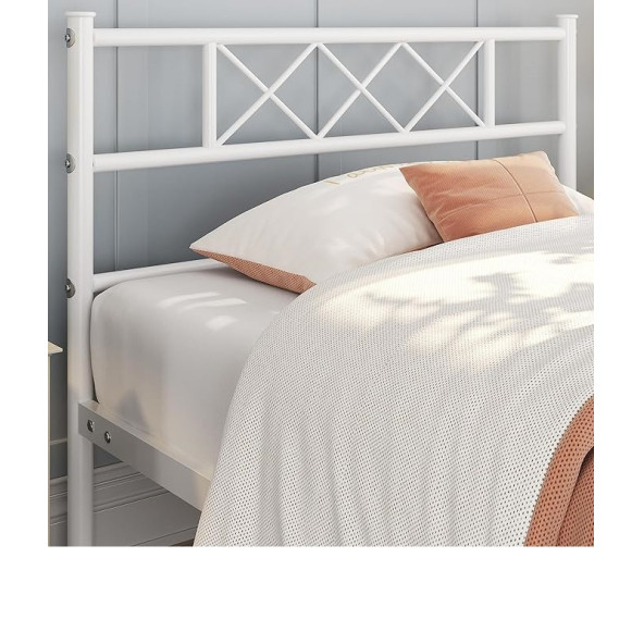 HFT HOME Metal Karyola, Çınar Metal Karyola , Ölçü ve Renk Seçenekli 21 140x190 BEYAZ - 5