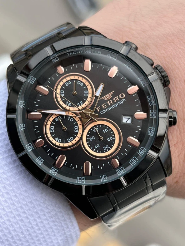 FERRO İç Fonksiyonları Aktif Chronograph 30 Mt Su Geçirmez Erkek kol Saat xf0041 ürün görseli