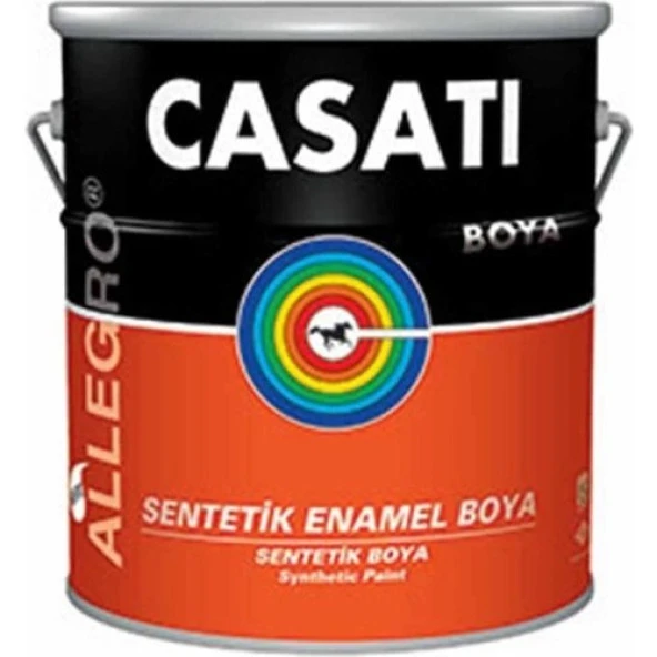 CASATI ALLEGRO SENTETİK ENAMEL BOYA SİYAH 2,5 kg