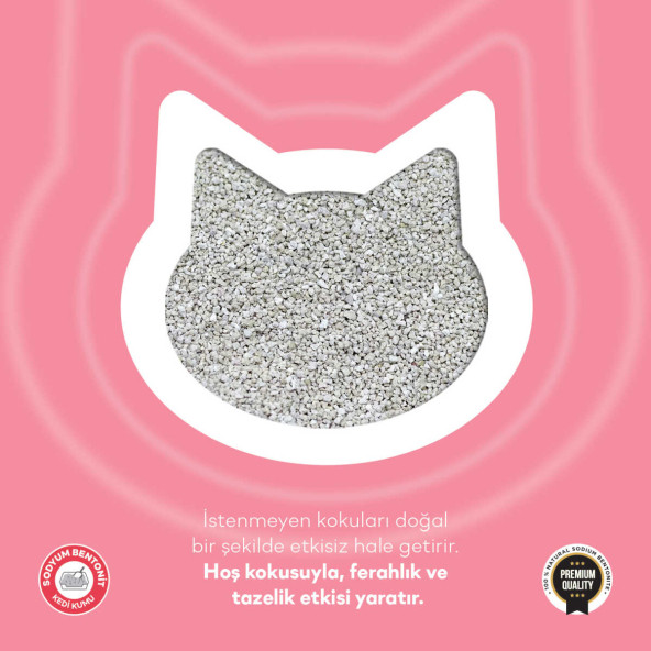 TOİ MOİ CAT LİTTER KARBONLU KEDİ KUMU 5L BEBEK PUDRALI - 3