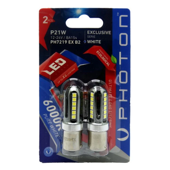 Photon P21W 12V EXCLUSIVE CANBUS (2Lİ BLİSTER) PH7219 EX B2 ürün görseli 1