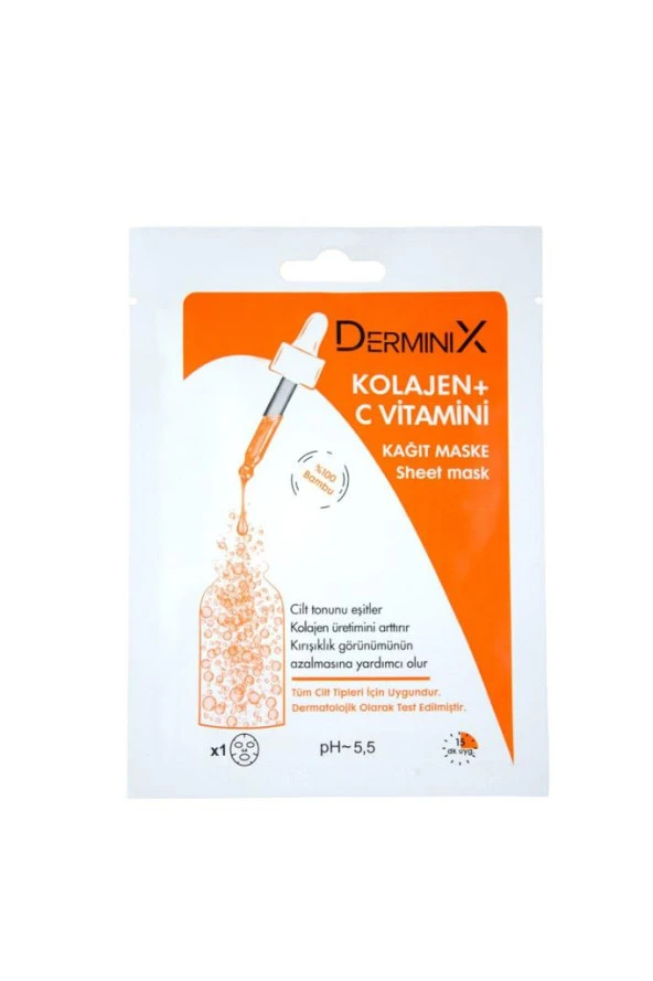 Derminix Kolajen + C Vitamini Kağıt Maske - 3