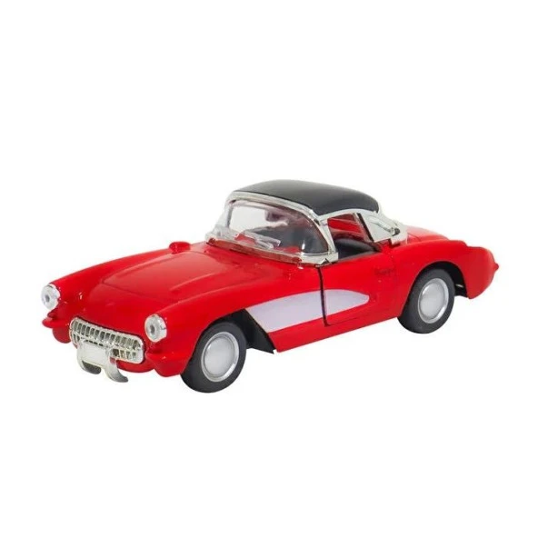 Nostaljik Metal Çek Bırak Araba Kırmızı Kapılar Açılır ( 1/36 Ölçek ) Mod:2 - Resim 5