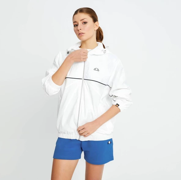 Ellesse Kadın Fermuarlı Kapüşonlu Ceket Beyaz Yazlık - 2