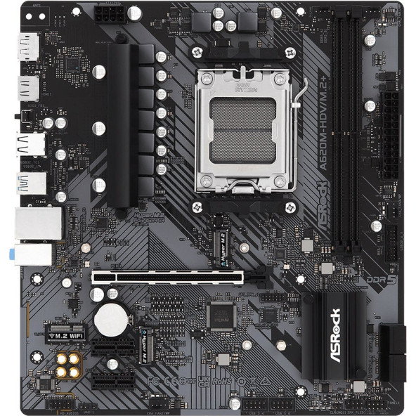 ASROCK  ANAKART - 90-MXBLK0-A0UAYZ- A620M-HDV/M.2+ - 2