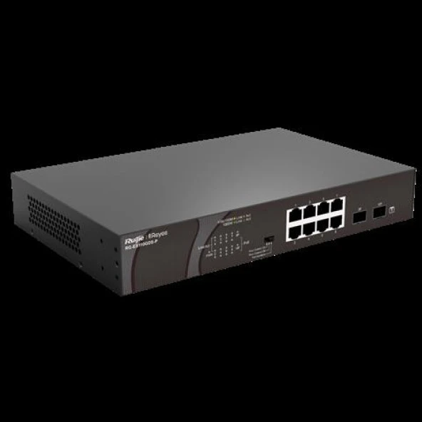 RUIJIE RG-ES110GDS-P 8 PORT 10/100/1000 8 PORT POE 2 PORT UPLINK 120W YONETILEMEZ DESKTOP SWITCH - 2