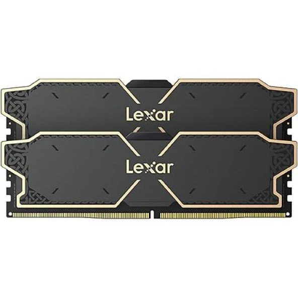 BIGBOY LEXAR THOR RAM DT GAMING DDR5 UDIMM 32GB KIT 2X16GB 288PIN 6000 CL32 1.3V MEMORY WITH HEATSINK DUAL PACK BLACK COLOR LD5U16G60C32LG-RGD