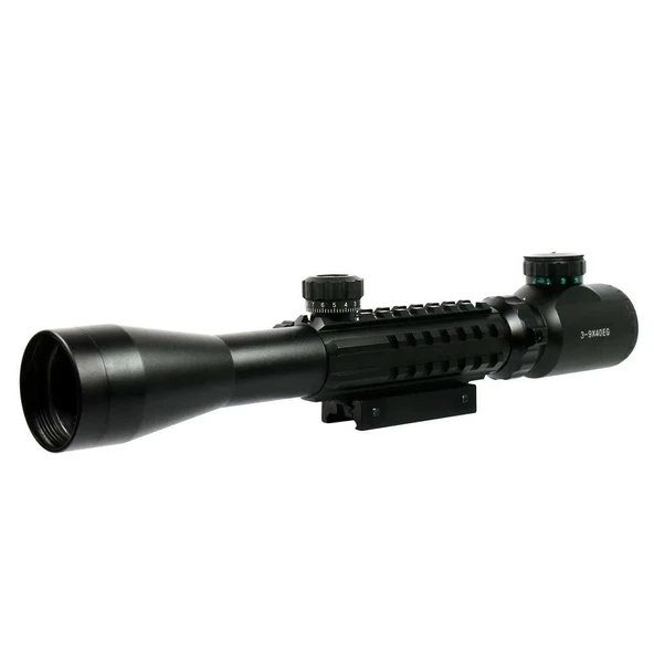 Spike 3-9x40 Zoomlu Keskin Nişancı Tüfek Dürbünü  Kızaklı - 3