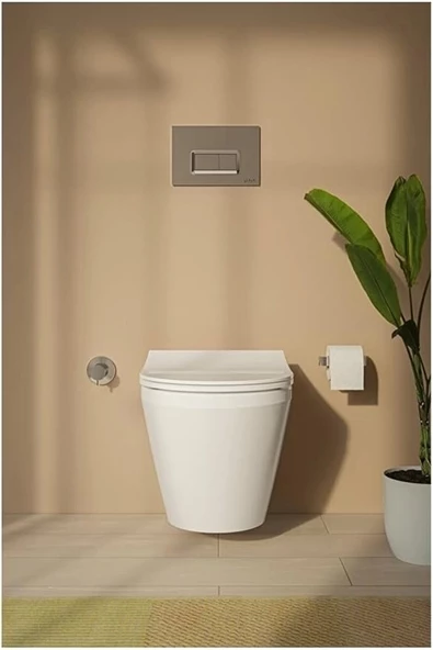 VitrA Integra 7041L003-0090 Rim-ex Asma Klozet, 54 cm, Beyaz - Resim 3