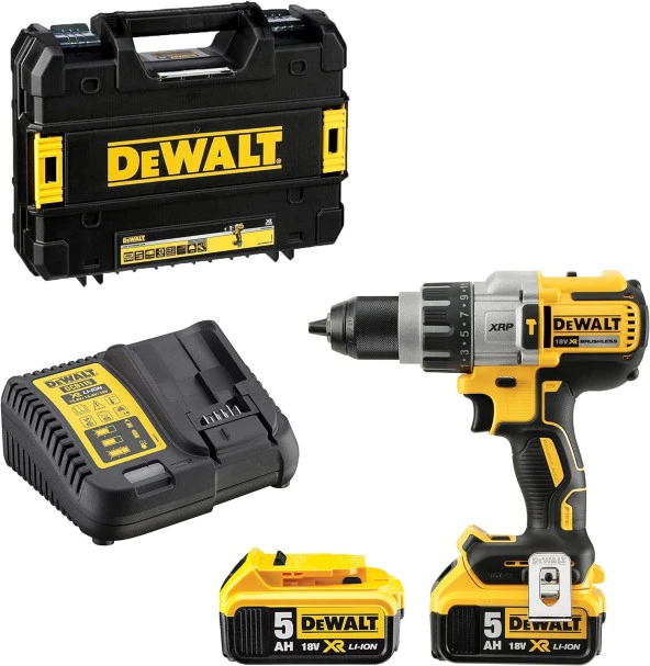 Dewalt DCD996P2 18V 5.0 Ah Li-ion Çift Akülü Kömürsüz Profesyonel Darbeli Matkap - 2
