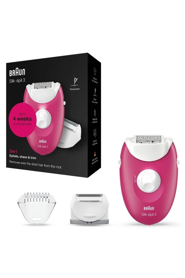 Braun Silk Epil 3 3276 Smartlight, 2'si 1 Arada Epilatör - 6