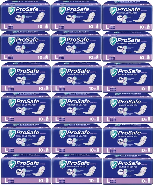 Prosafe Mesane & Lohusa Pedi  L-Büyük Yoğun 180 Adet (18PK*10)