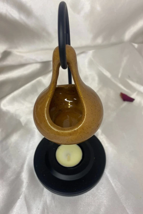 Buhardanlık Metal Ayaklı Buhurdanlık Kahve - Resim 3