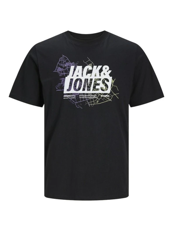 Jack Jones Map Logo Erkek Tişört 12252376