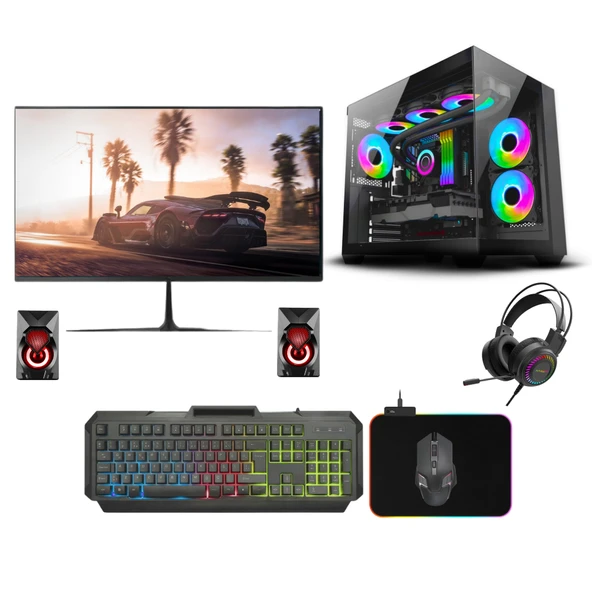 Gaming Pc intel i7 3770 (3.Nesil) 2011P 16Gb Ddr3 256Gb Ssd 8Gb Rx580 21.5" Oyun Bilgisayarı ürün görseli