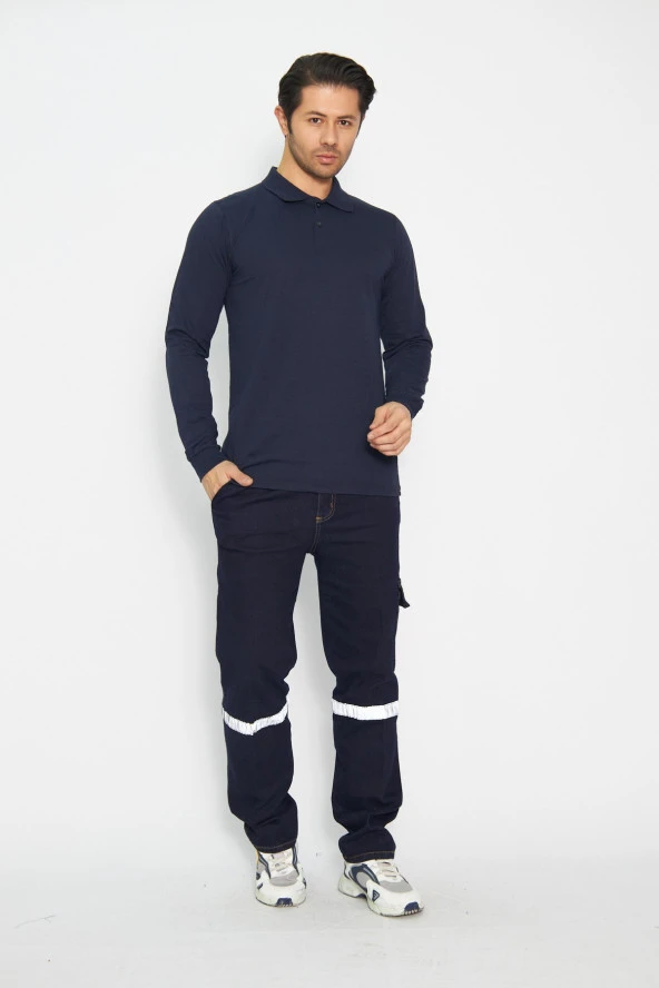 Sweat t-shırt Polo Yaka Kışlık Uzun Kol - 2