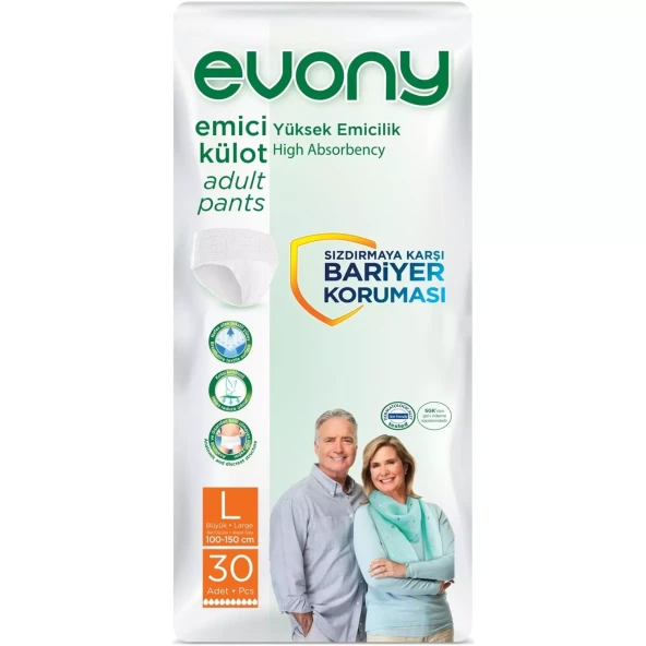 Evony Hasta Bezi Emici Külot L 30 Adet