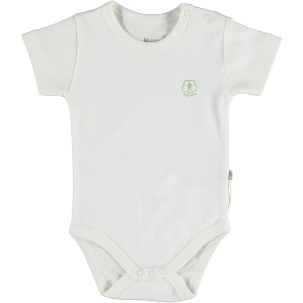 Bibaby Biorganic Basic Nature Kısa Kol Body 56884 Ekru