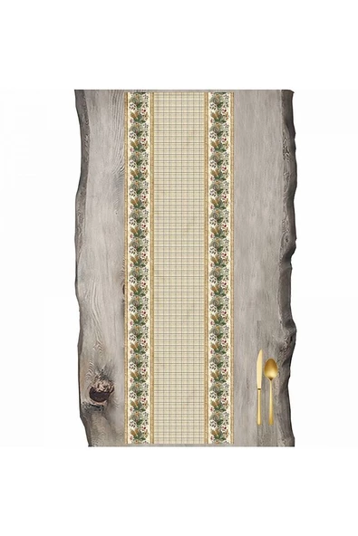 Çeşitli çiçekler Ekoseli Ranır - Runner