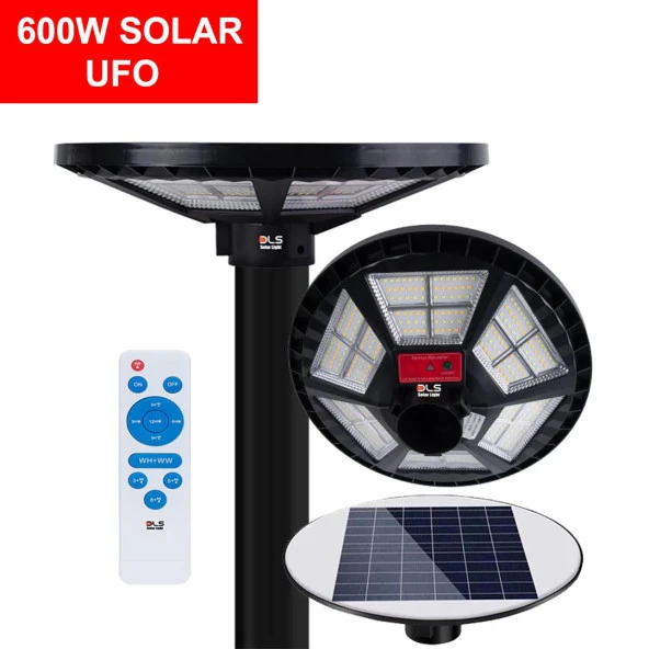 600 Solar Güneş Enerjili Bahçe Çevre Lambası DLS - 2