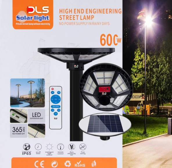 600 Solar Güneş Enerjili Bahçe Çevre Lambası DLS - 3