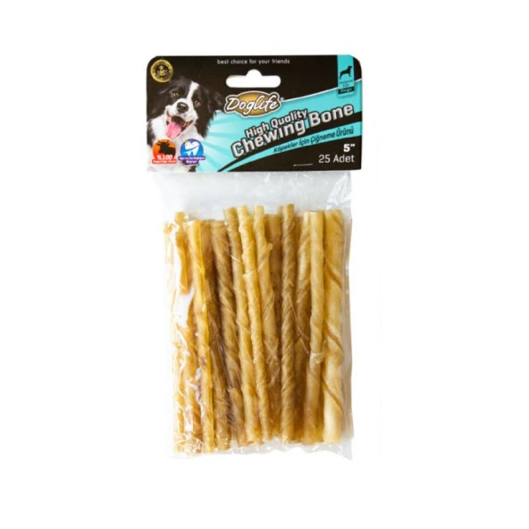 202708 Doglife Burgu Çubuk Naturel 5-6 Gr 25 Adet