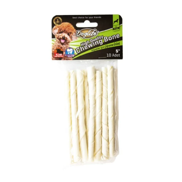 202712 Doglife Burgu Çubuk Beyaz 5-6 Gr 10Lu