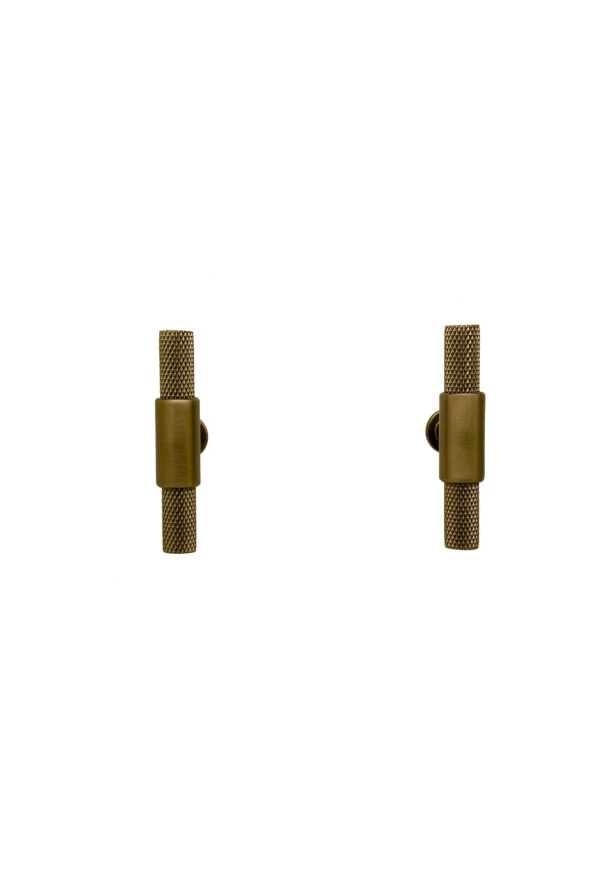 Handles Kulp Mobilya Dolap Mutfak Çekmece Kulpu 158 Mat Antik Sarı Düğme 2 Adet