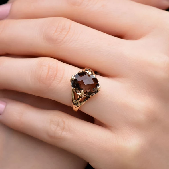 14 Ayar Altın Doğal Taşlı Yüzük ürün görseli