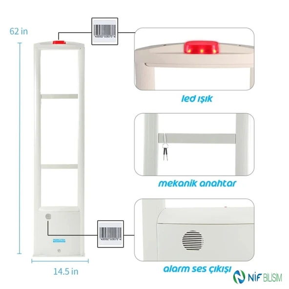 Perkotek UK 560 RF Mağaza Ürün Koruma Anteni Sağ Sol Takım - 2
