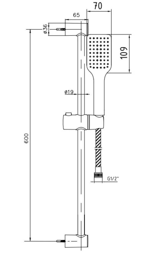 ECA Tiera Banyo Hareketli Sürgülü Duş Seti Üst Takımı Altın Renkli 102846075 - 2