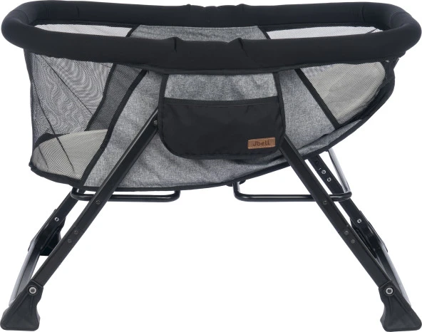 Joell Alüminyum Katlanır Anne Yanı Beşik Siyah-Gri - Resim 5