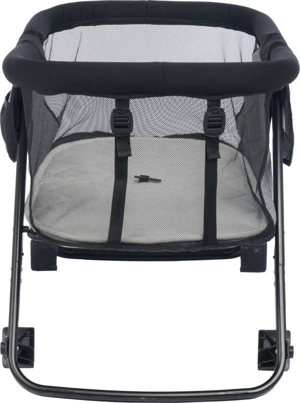 Joell Alüminyum Katlanır Anne Yanı Beşik Siyah-Gri - Resim 9