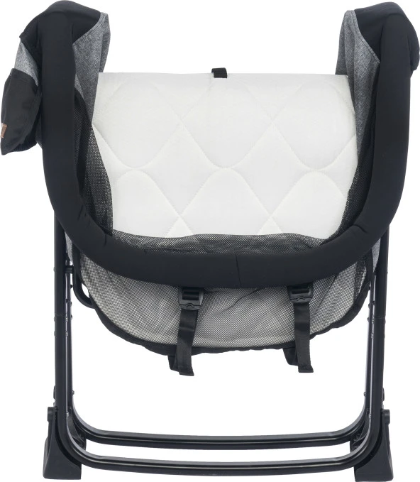 Joell Alüminyum Katlanır Anne Yanı Beşik Siyah-Gri - Resim 10