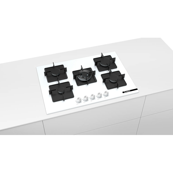 Bosch Pnq7b2o12o Wok Gözlü Beyaz Cam Ankastre Ocak - 6