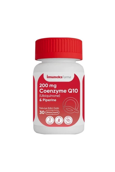 Imuneks Farma Coenzyme Q10 200 mg 30 Kapsül ürün görseli