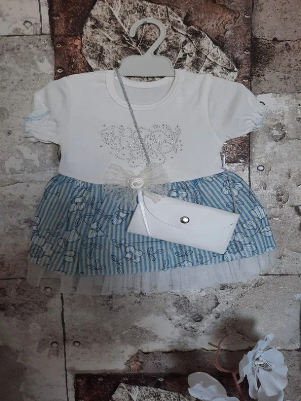 ÖZCAN Taş Baskılı Çicekli Elbise