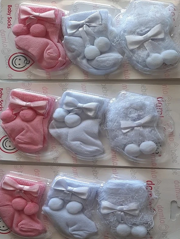 Damla KIZ BEBEK ÇORAPLARI - 2