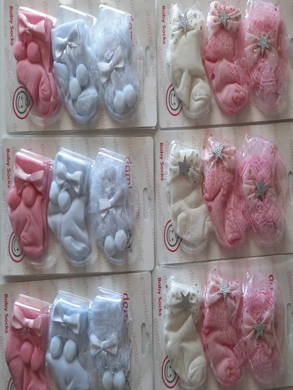 Damla KIZ BEBEK ÇORAPLARI - 4