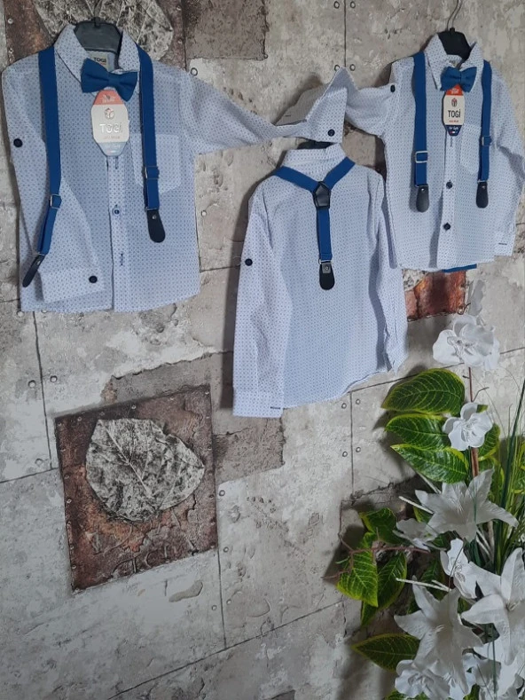 TOGİ NOKTALI DESENLİ Erkek GÖMLEK TAKIMI - 2