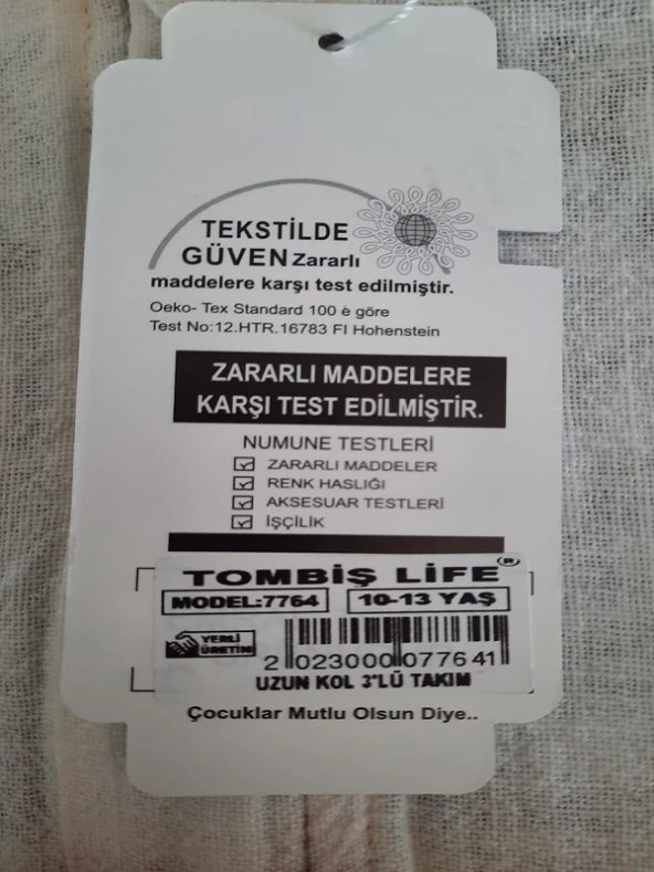 Tombiş tombiş 3'LÜ ERKEK ALT -ÜST TAKIM ELBİSESİ - 6