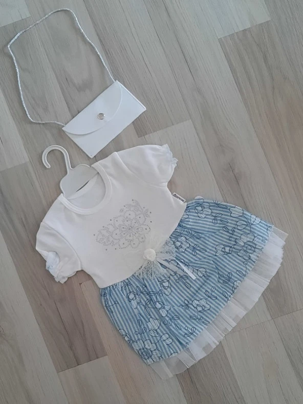 ÖZCAN Taş Baskılı Çicekli Elbise - 5