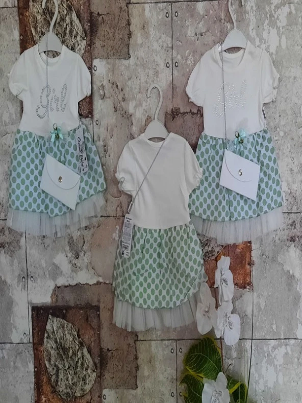 ÖZCAN ÖZCAN KIZ BEBEK TAŞ BASKILI ÇİCEKLİ ELBİSE - 4