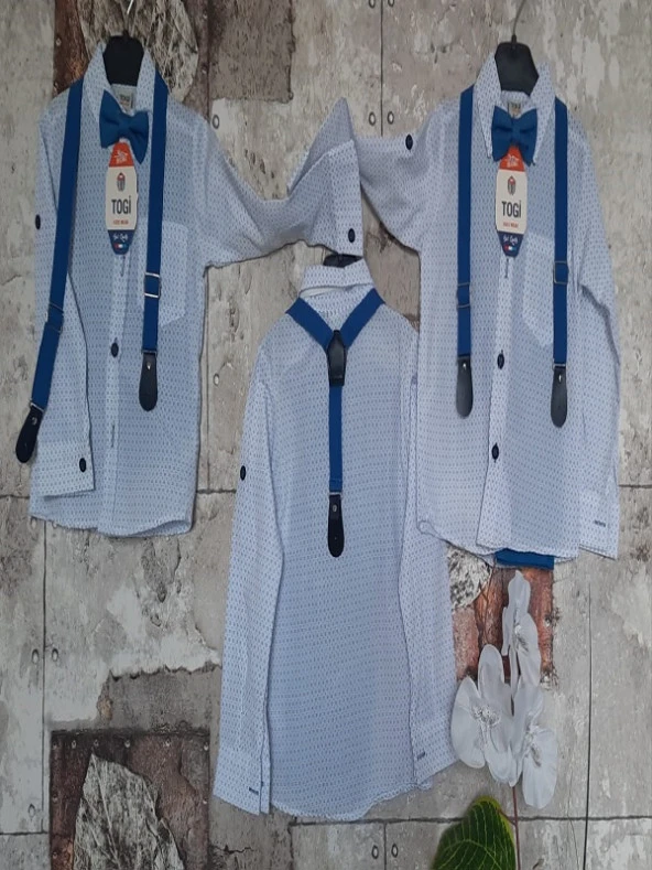 TOGİ NOKTALI DESENLİ Erkek GÖMLEK TAKIMI - 3
