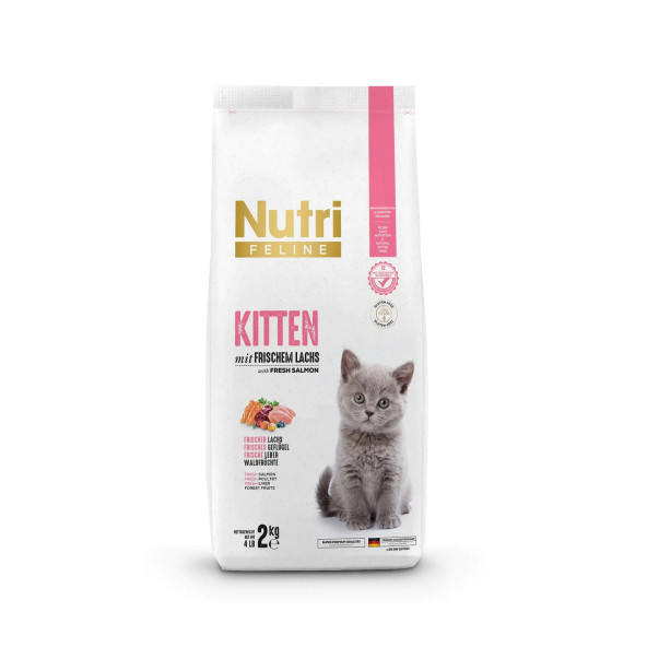 Nutri Feline Düşük Tahıllı Glutensiz Yavru Kedi Maması 1 Kg. Açık Mama