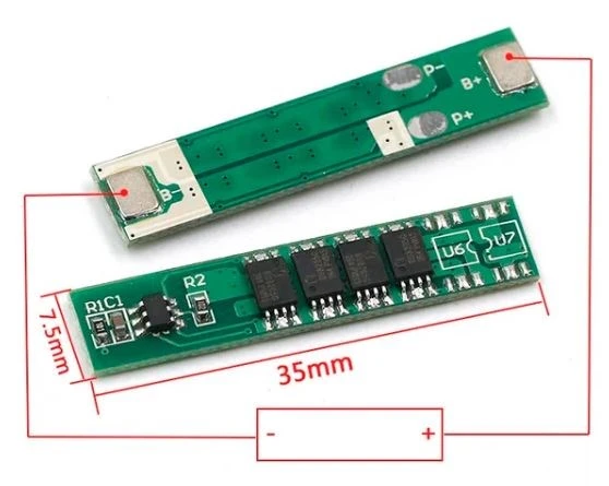 1s 10A 3,7V Bms Koruma Kartı Lityum Batarya 18650 Li-Ion Lipo Protection Module - 2