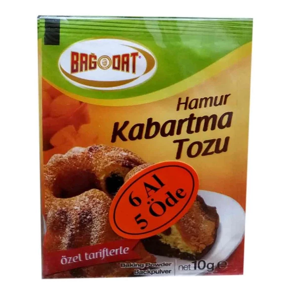Bağdat Baharat Hamur Kabartma Tozu 10 Gr X 5 Paket